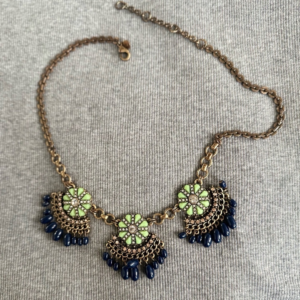 J CREW NECKLACE BIB BOHO STATEMENT - Picture 4 of 6